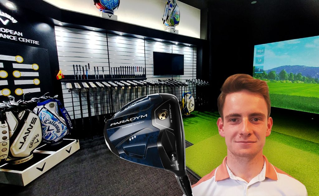 UK Golf Academy's Sam Tawse gets fitted at Callaway's Performance Fitting Centre